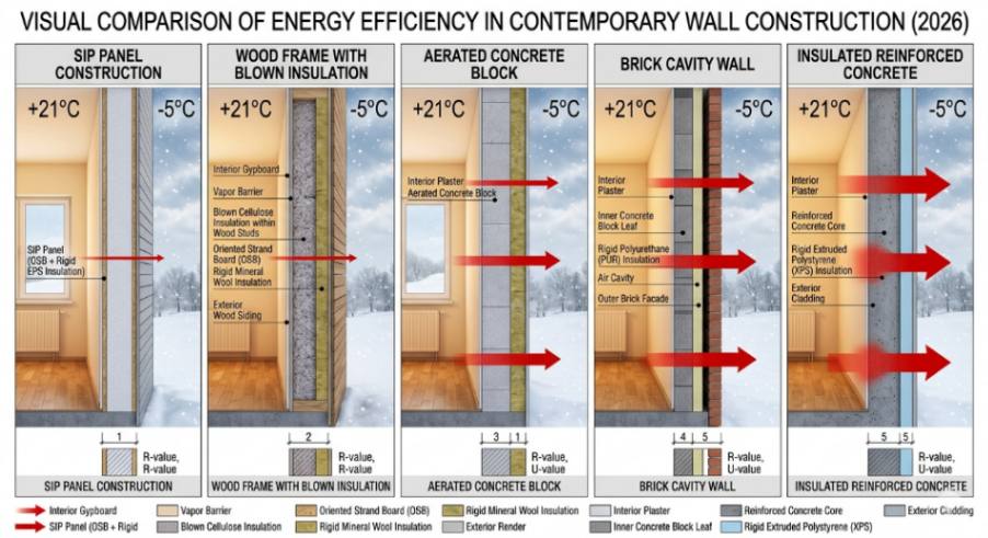 Товщина стін та енергоефективність